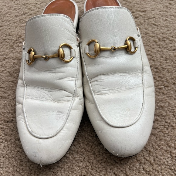 Gucci white Malaga mule Sz 38 - Picture 2 of 5